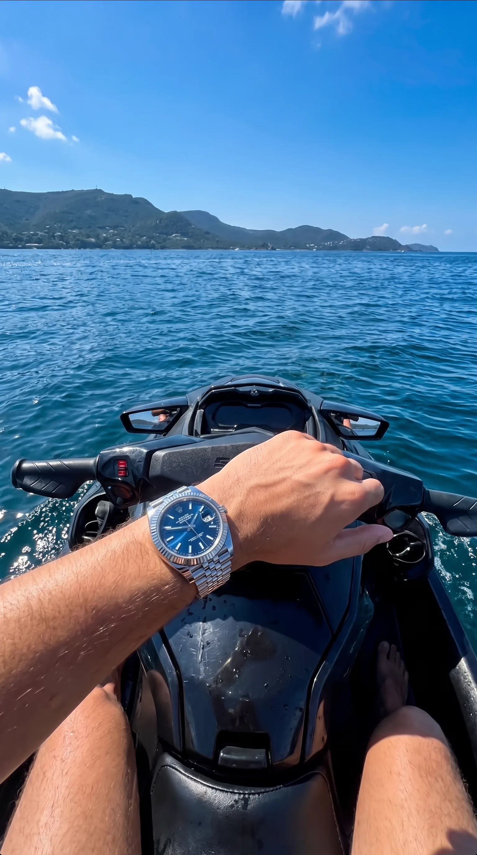 Montre Rolex en jet-ski