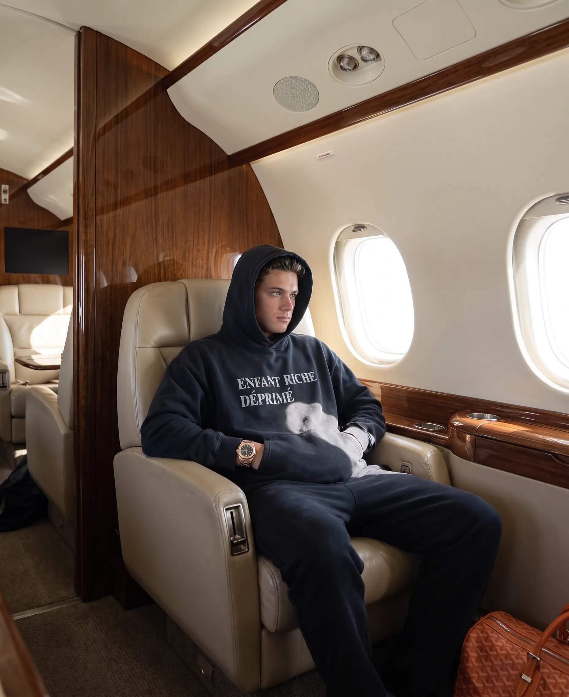 Portrait dans un jet privé